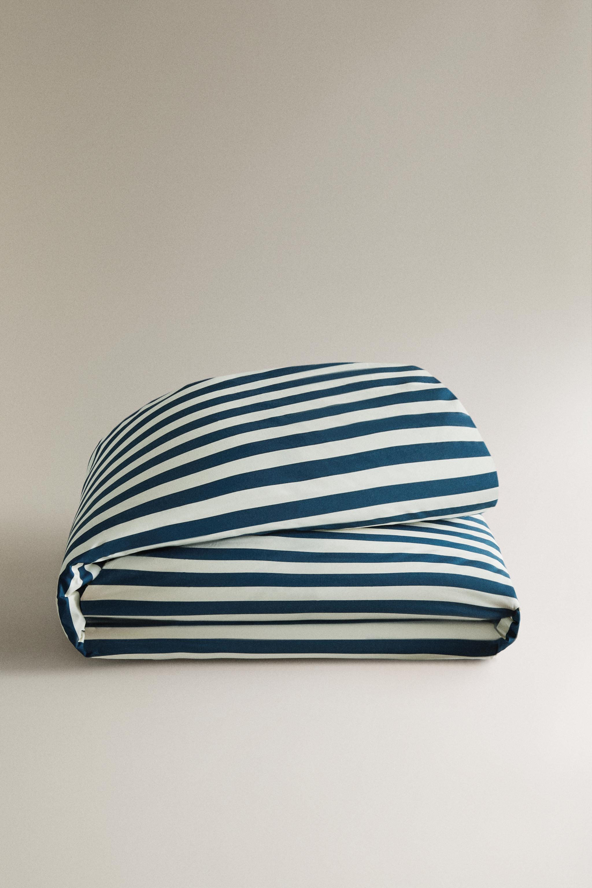 KIDS STRIPED DUVET COVER X THE ANIMALS OBSERVATORY